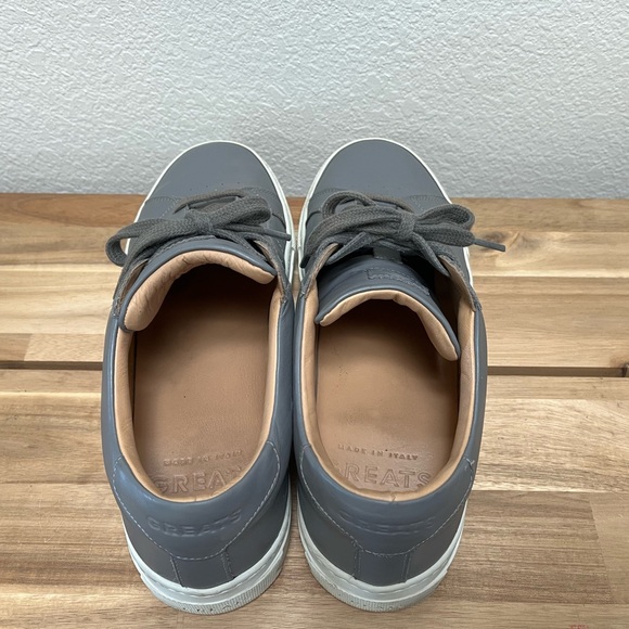 Greats Ash Gray Leather Men's Sneakers - Picture 8 of 10
